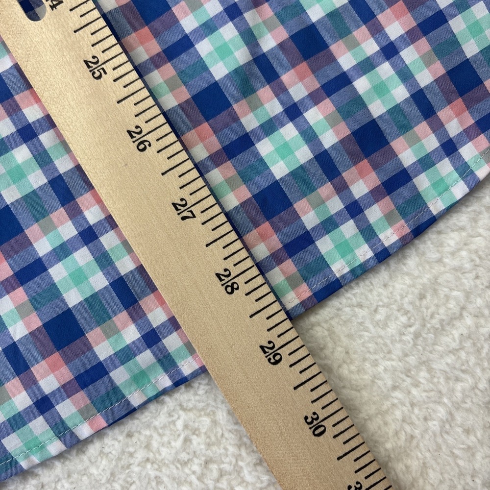 VINEYARD VINES Performance Mens Long Sleeve Shirt Medium Plaid Slim-Fit Button - Picture 8 of 13